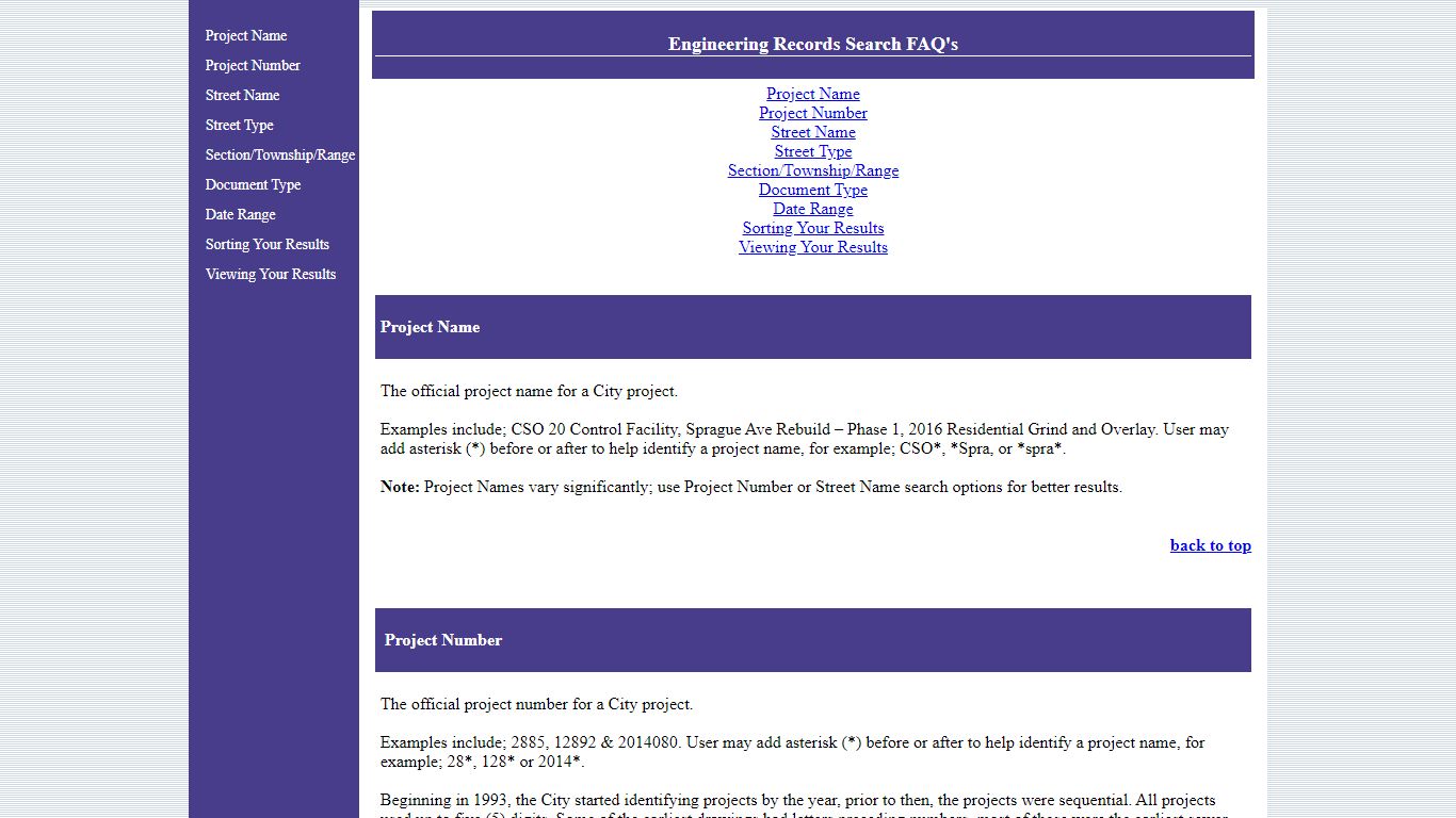City of Spokane - City Clerk Public Records Search Help
